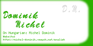 dominik michel business card